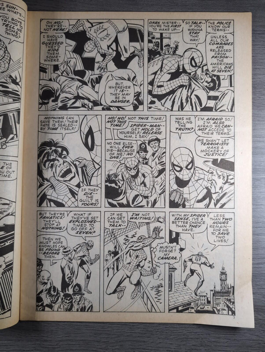 Spider-Man Comics Weekly No 128 Marvel Comics UK 26th July 1975 Vintage Comic