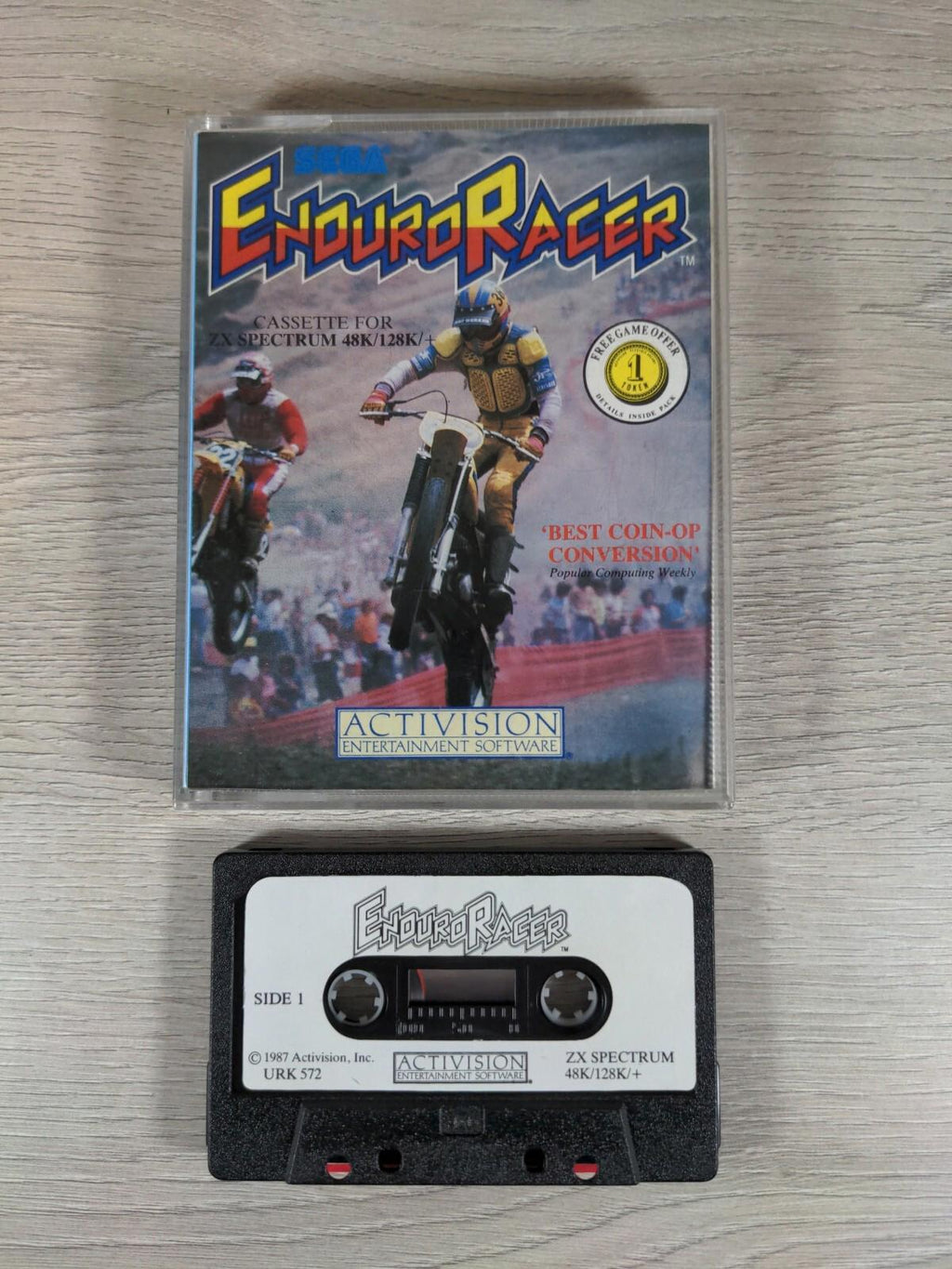 Enduro Racer ZX Spectrum 48K 128K Game Cassette Activision Tested & Working