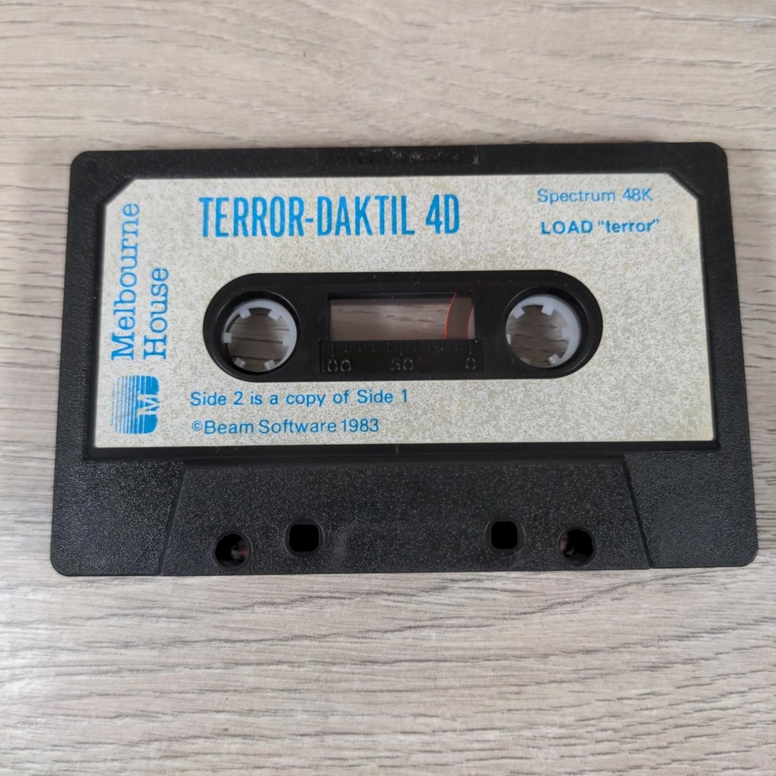 Terror-Daktil 4D ZX Spectrum 48K Game Cassette Melbourne House Tested & Working - Retrorama UK
