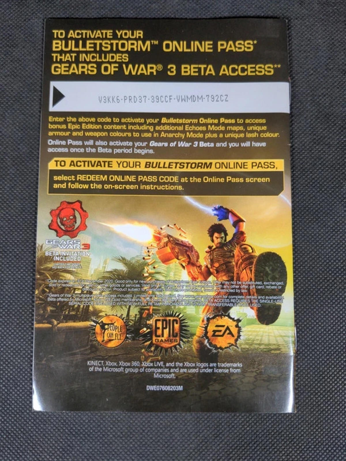 Bulletstorm Epic Edition Xbox 360 Game + Manual Tested & Working