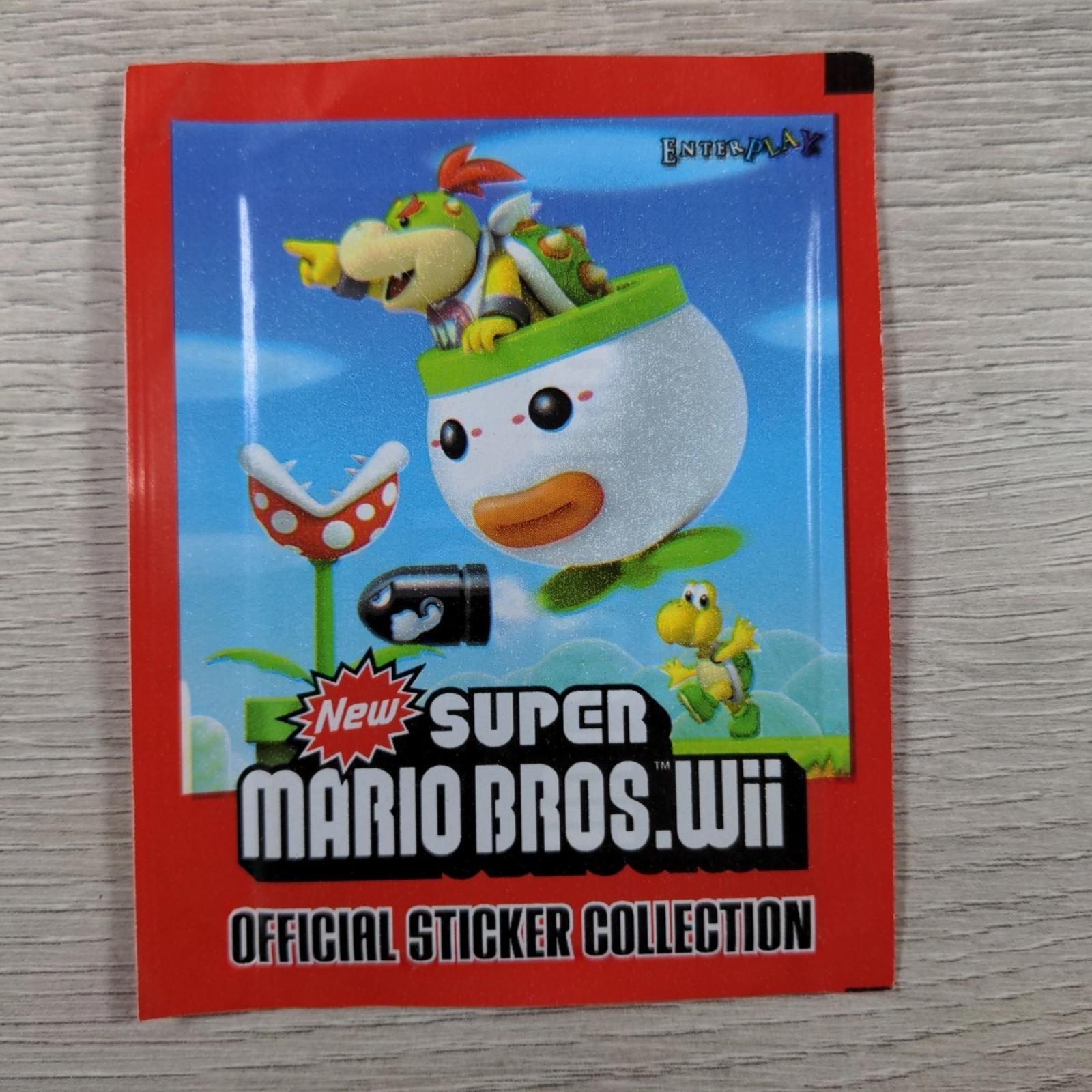 Super Mario Bros Wii Official Sticker Collection 2011 Factory Sealed Packs x 10
