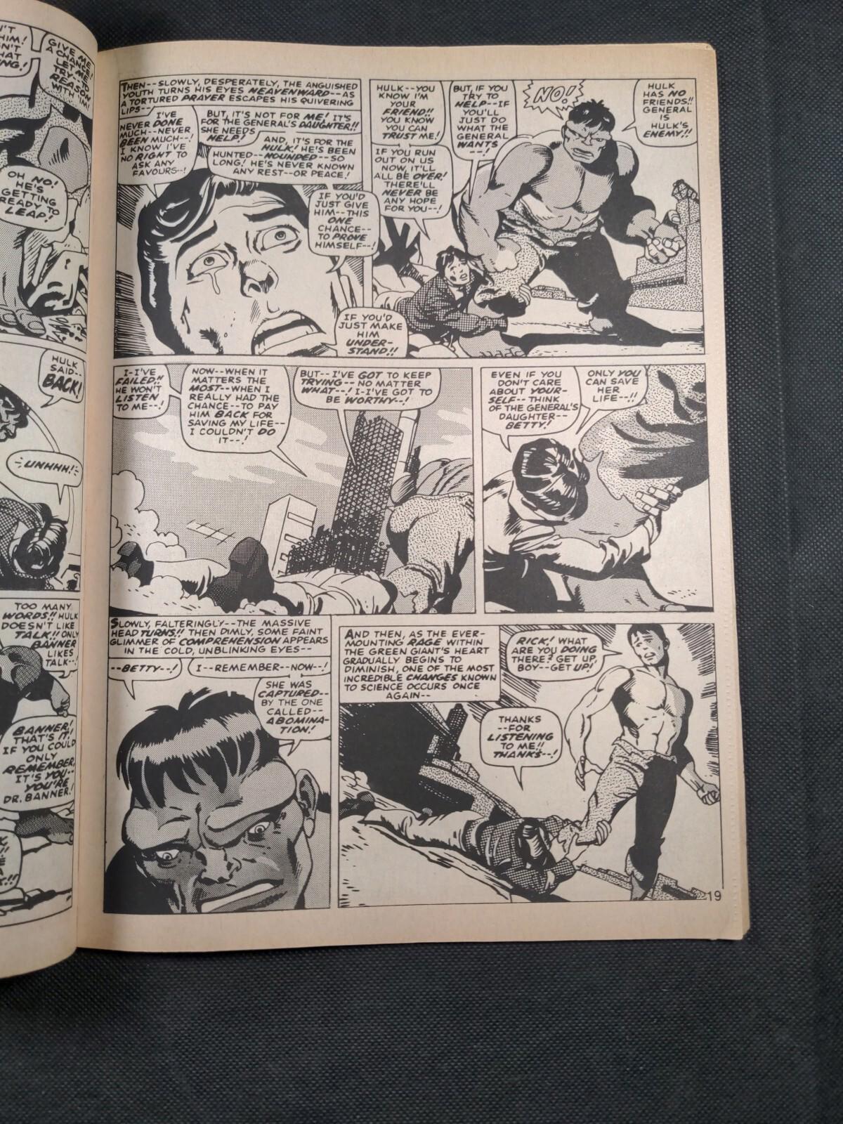 Mighty World of Marvel Issue No 38 June 1973 Vintage Marvel UK Comic