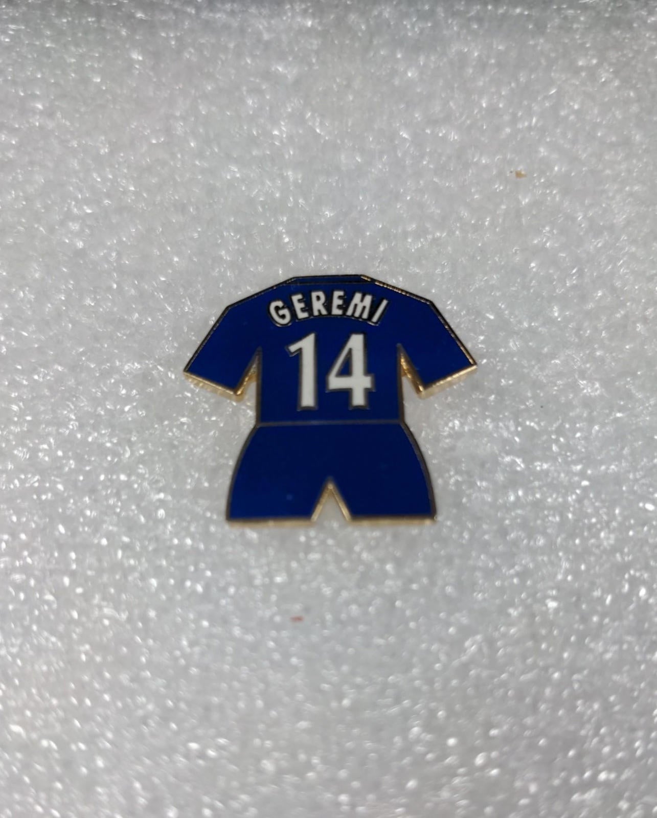 Chelsea Football Club Geremi No14 Shirt Enamel Pin Badge - Retrorama UK