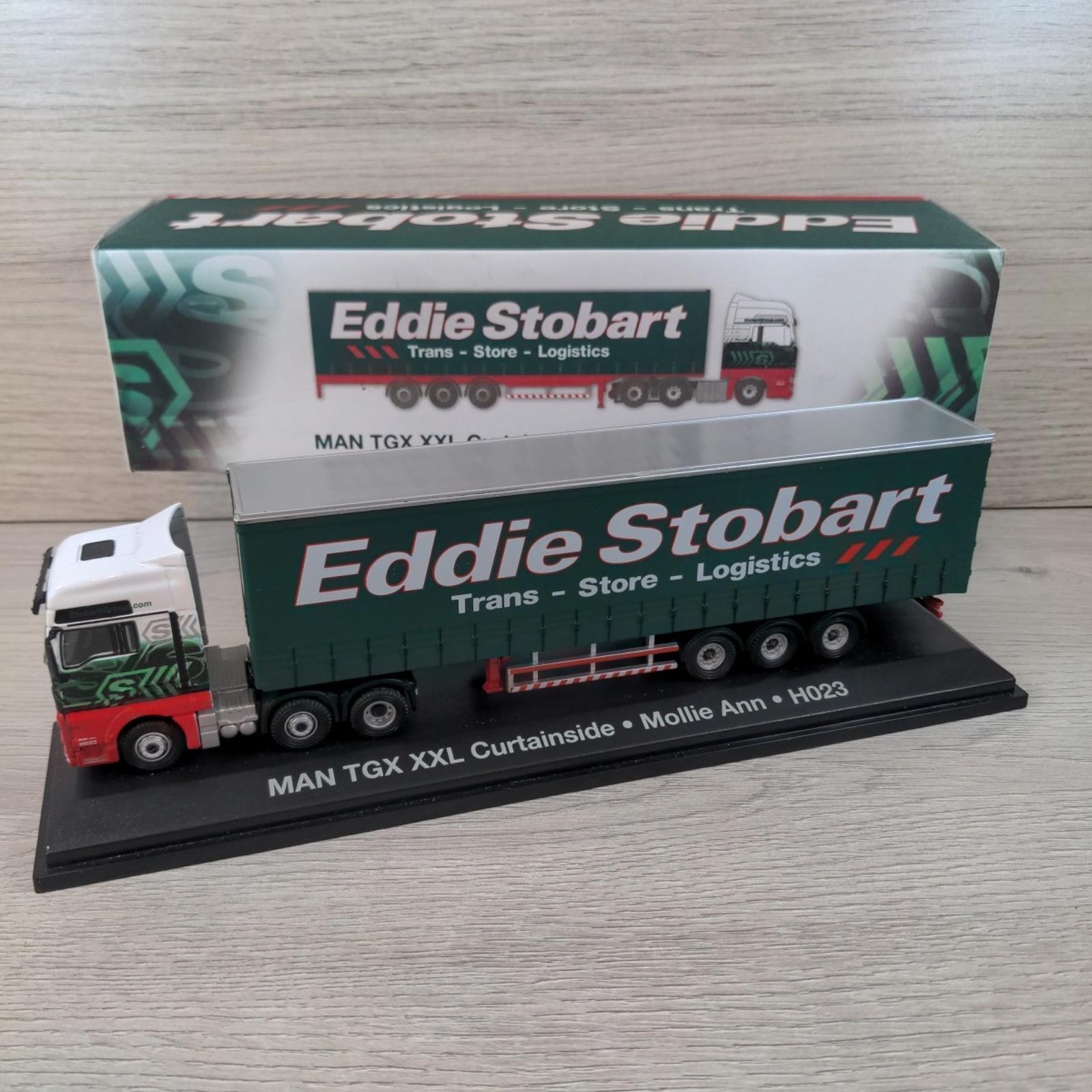 Atlas Editions Eddie Stobart Man TGX XXL Curtainside Mollie Ann H023 1:76 Scale