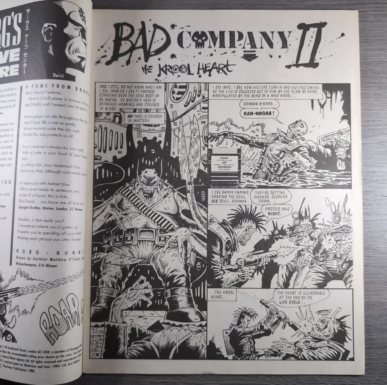 2000AD Prog 583 Featuring Judge Dredd 16th July 1988 Vintage Comic