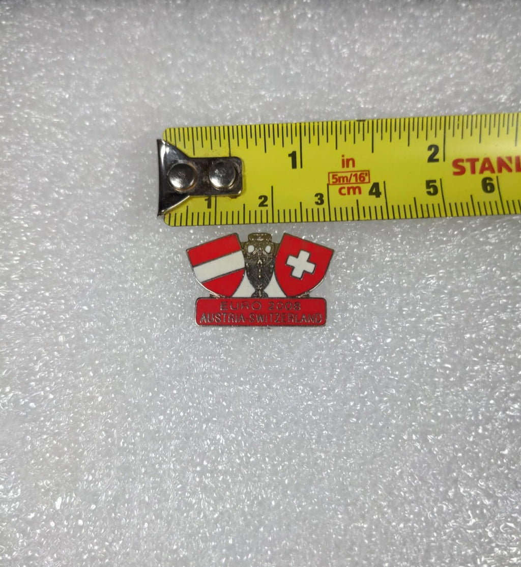 Austria v Switzerland Euro 2008 Football Match Pin Badge - Retrorama UK