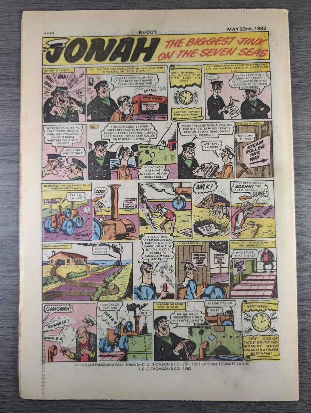 Buddy Comic Issue No 67 22nd May 1982 Vintage Retro Comic