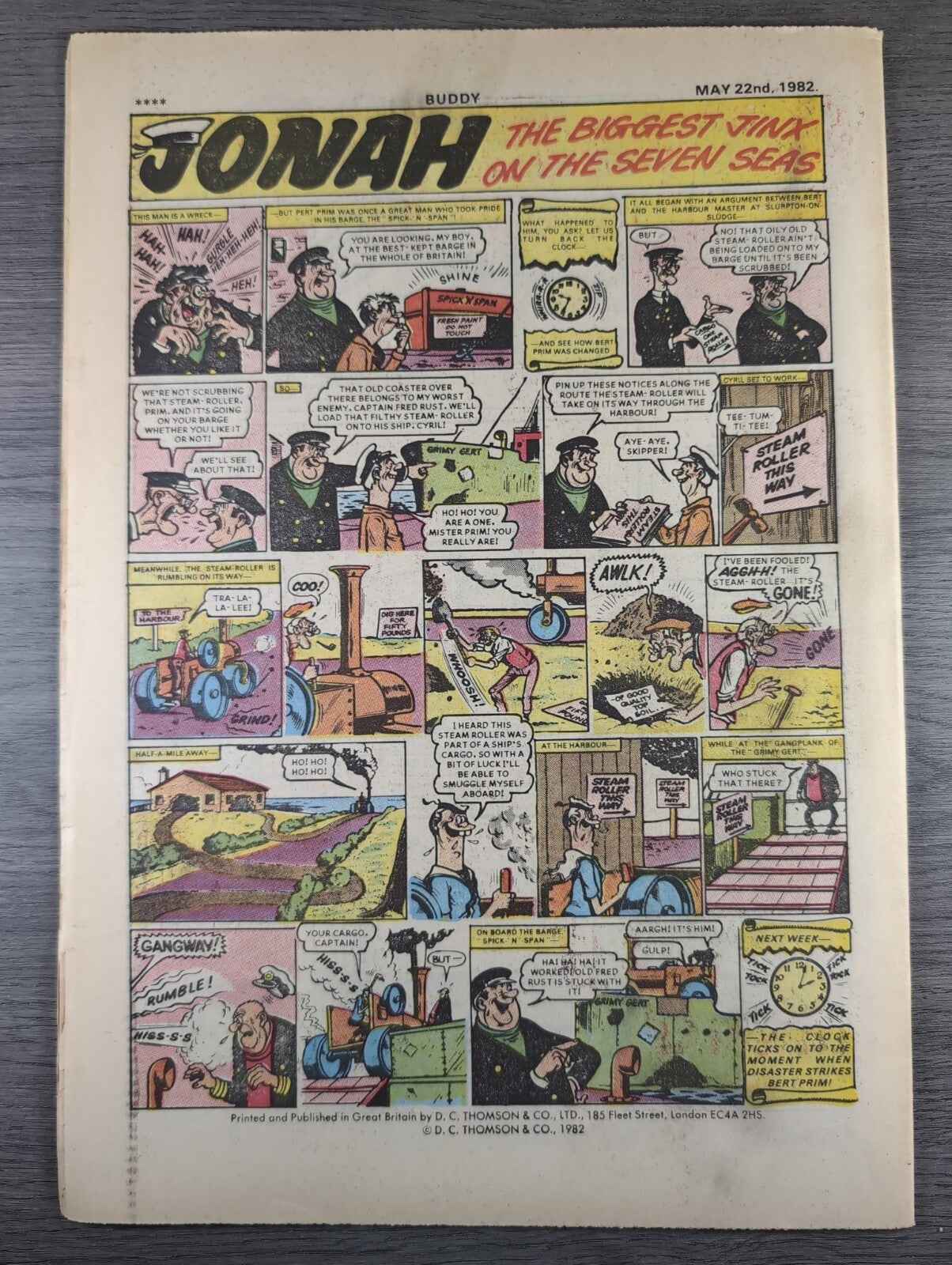 Buddy Comic Issue No 67 22nd May 1982 Vintage Retro Comic