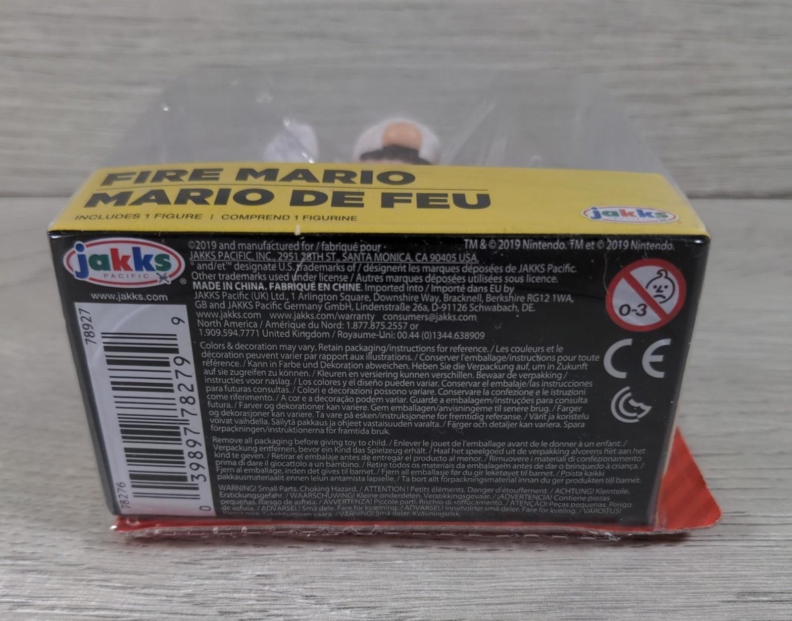 Super Mario - Fire Mario 6cm Action Figure Jakks Pacific - Factory Sealed Pack