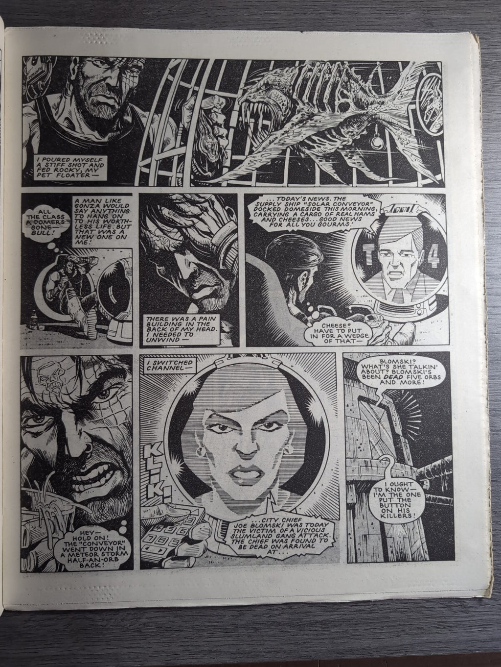 2000AD Prog 469 Featuring Judge Dread Comic 10th May 1986 Vintage Retro Comic