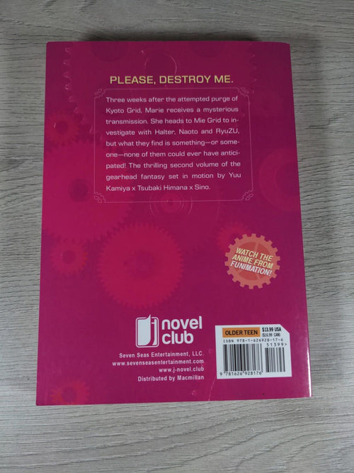 Clockwork Planet Novel Vol. 2 by Yuu Kamiya Paperback Book 2018