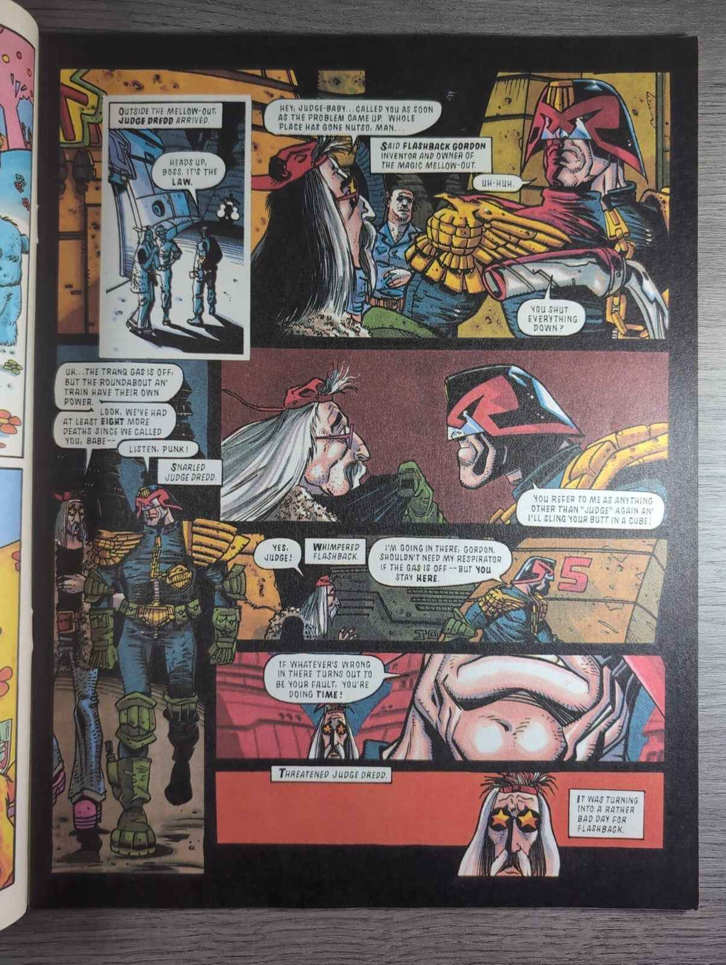 2000AD Prog Judge Dredd The Magic Melow Out Part 1 Vintage Retro Comic
