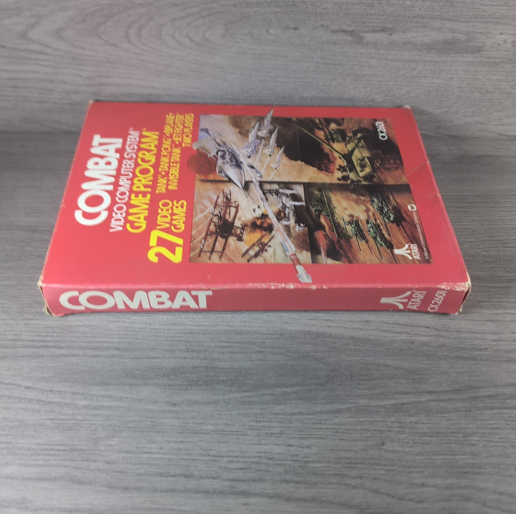 Combat Atari 2600 Video Game CX2601 Cartridge  Manual Boxed CIB Tested & Working