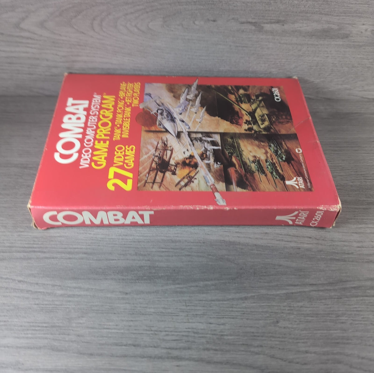Combat Atari 2600 Video Game CX2601 Cartridge  Manual Boxed CIB Tested & Working