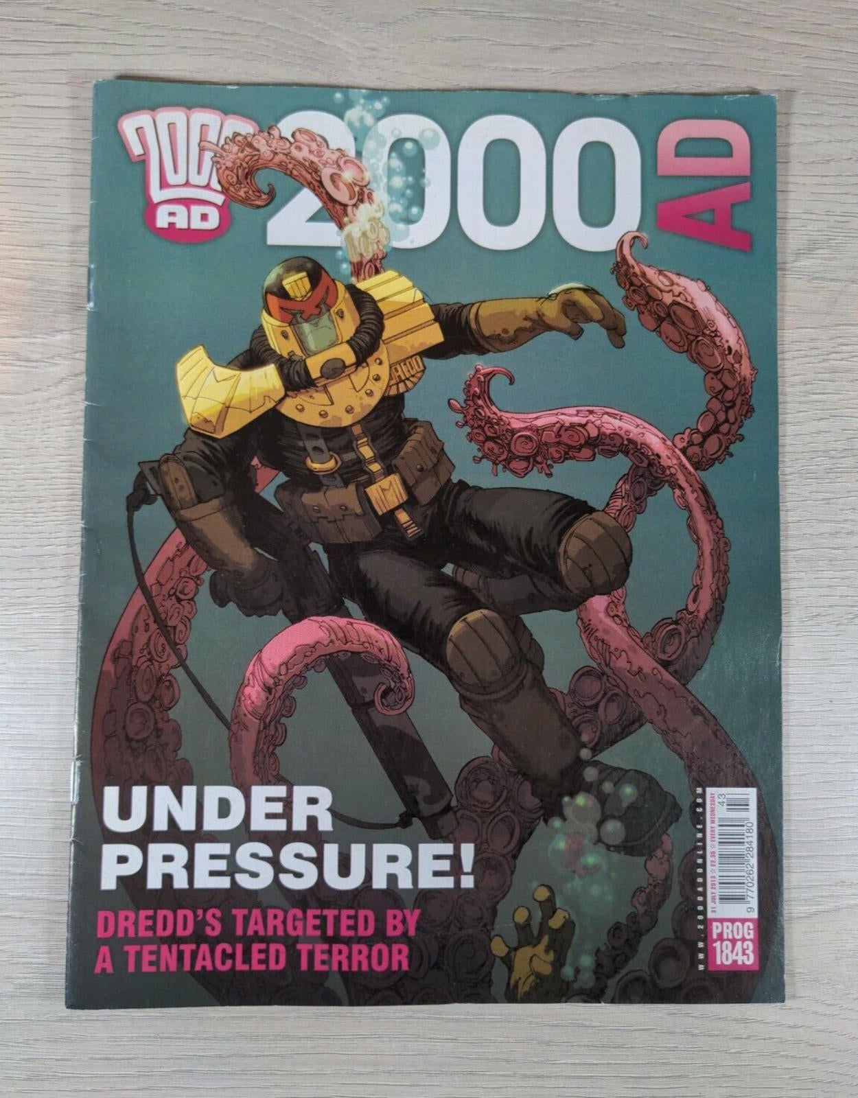 2000AD Comic Under Pressure! Prog 1843 Date 31st July 2013
