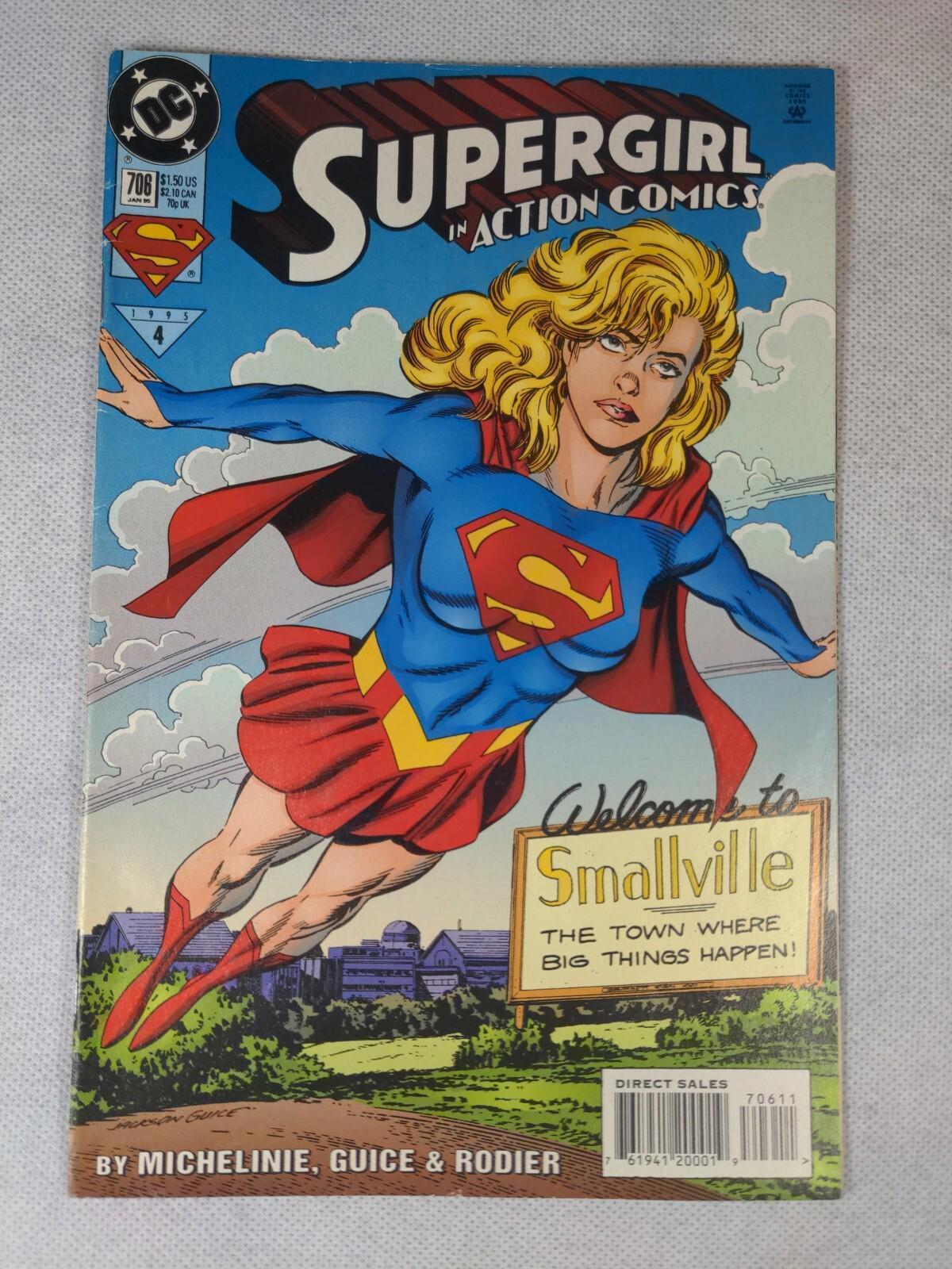 DC Comics Supergirl Action Comics Issue Number 706 January 1996 Vintage Comic - Retrorama UK