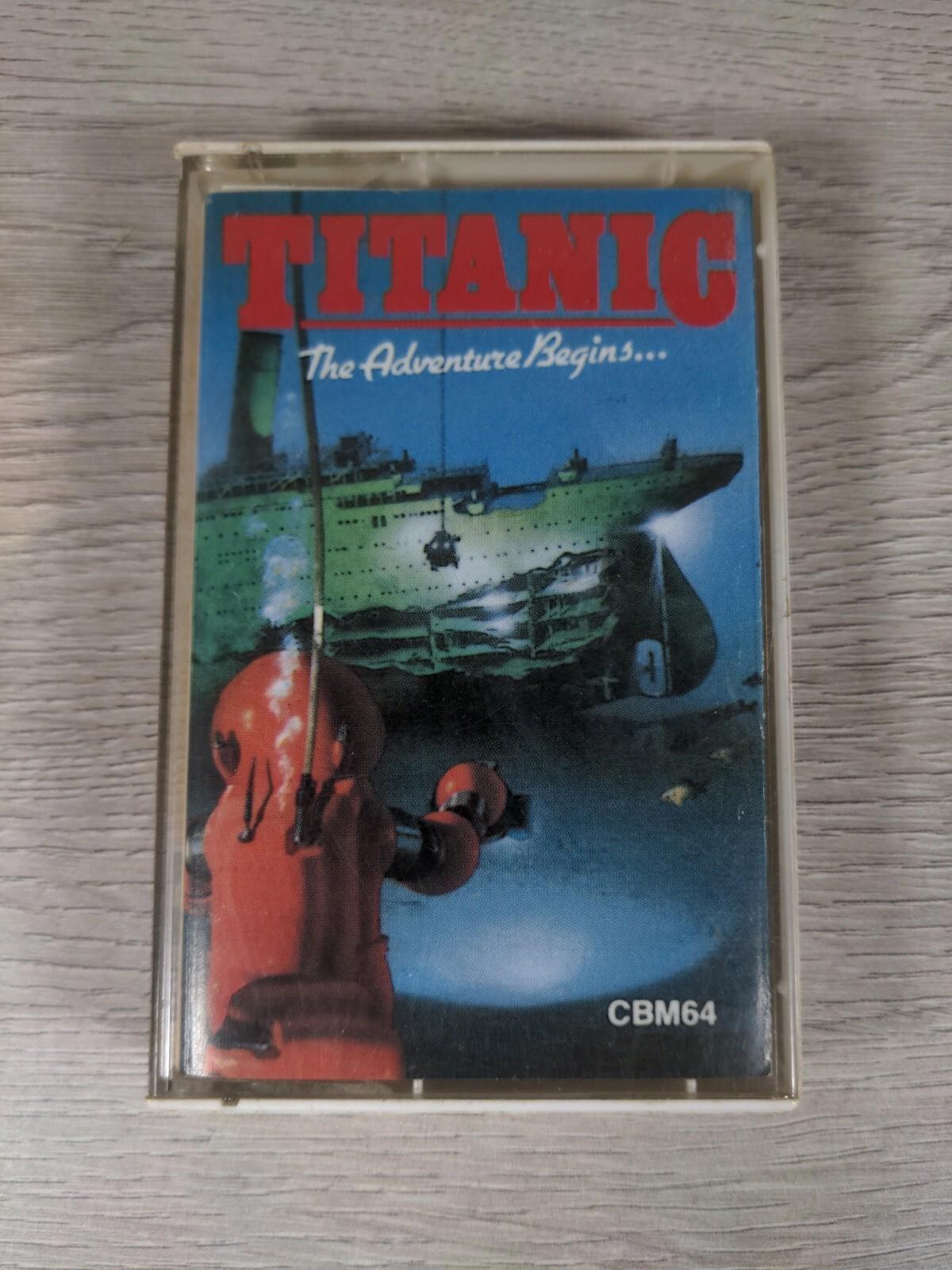Titanic Commodore 64 C64 Game Cassette Tested & Working