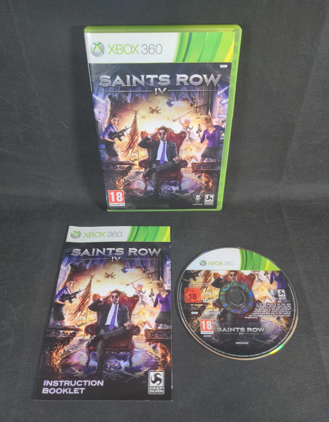 Saints Row IV Microsoft Xbox 360 Game + Manual Tested & Working