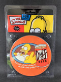The Simpsons Drink Coasters Coffee Tea  Beer Mats Duff Beer-4 Coasters Per Pack - Retrorama UK