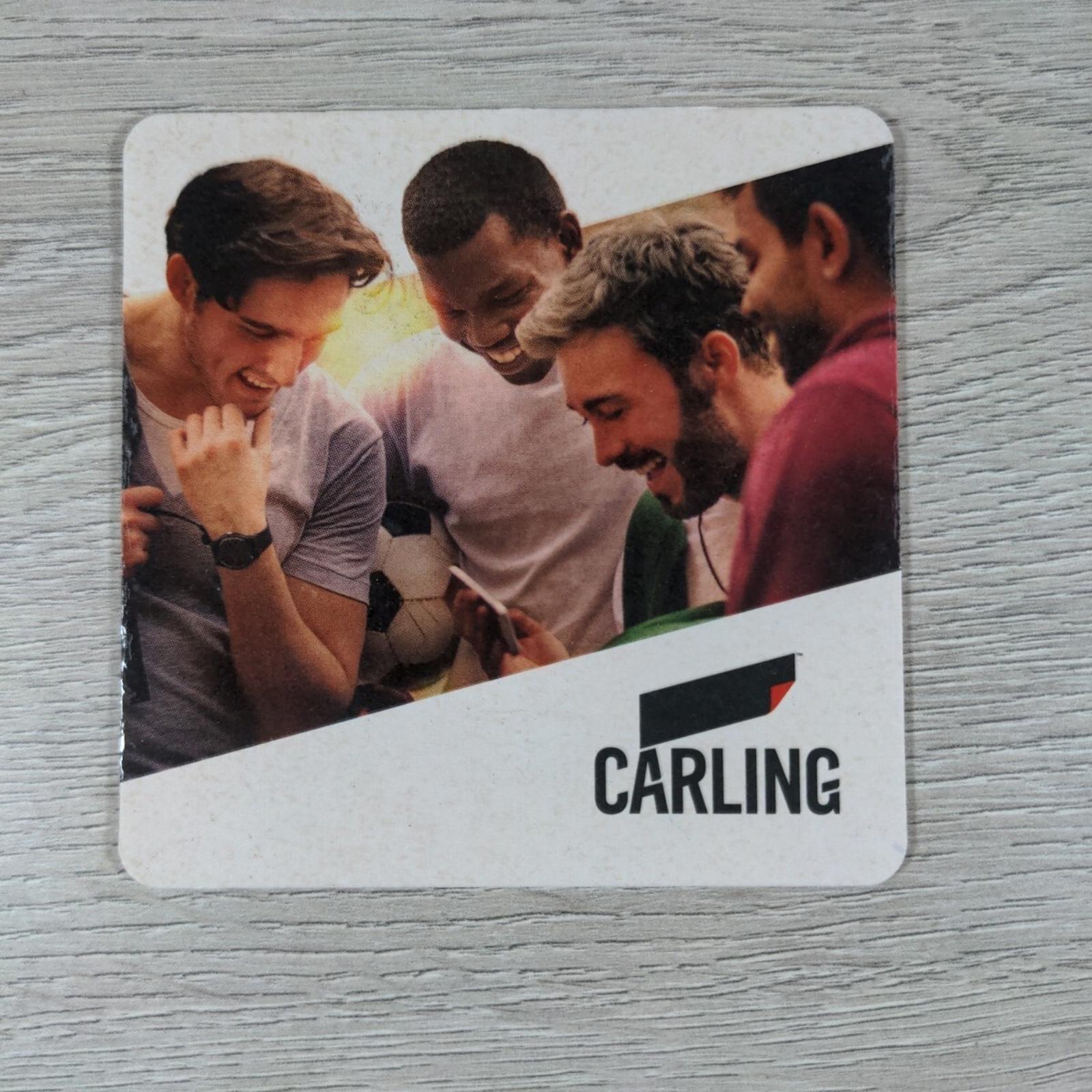 Carling 5 x Vintage Beer Mats Pub Bar Coaster Breweriana - Retrorama UK