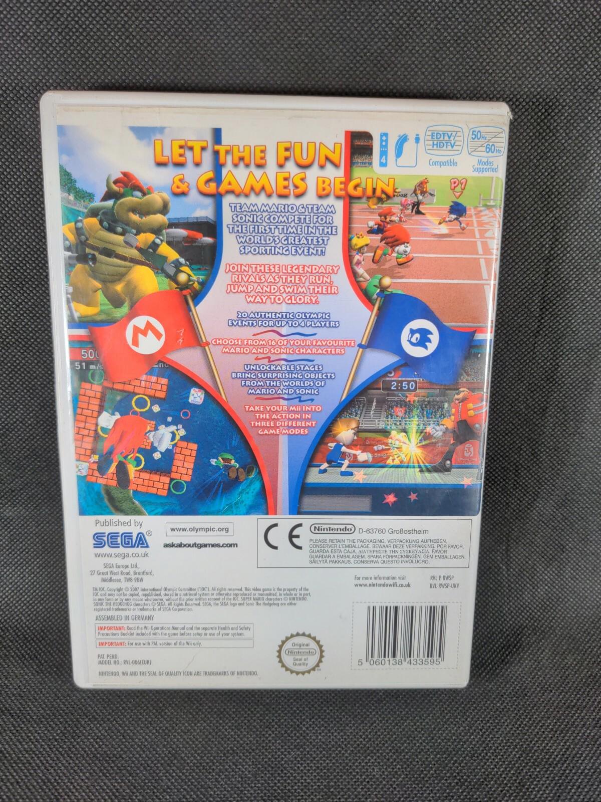 Mario and Sonic At The Olympic Games Beijing 2008 Nintendo Wii Game