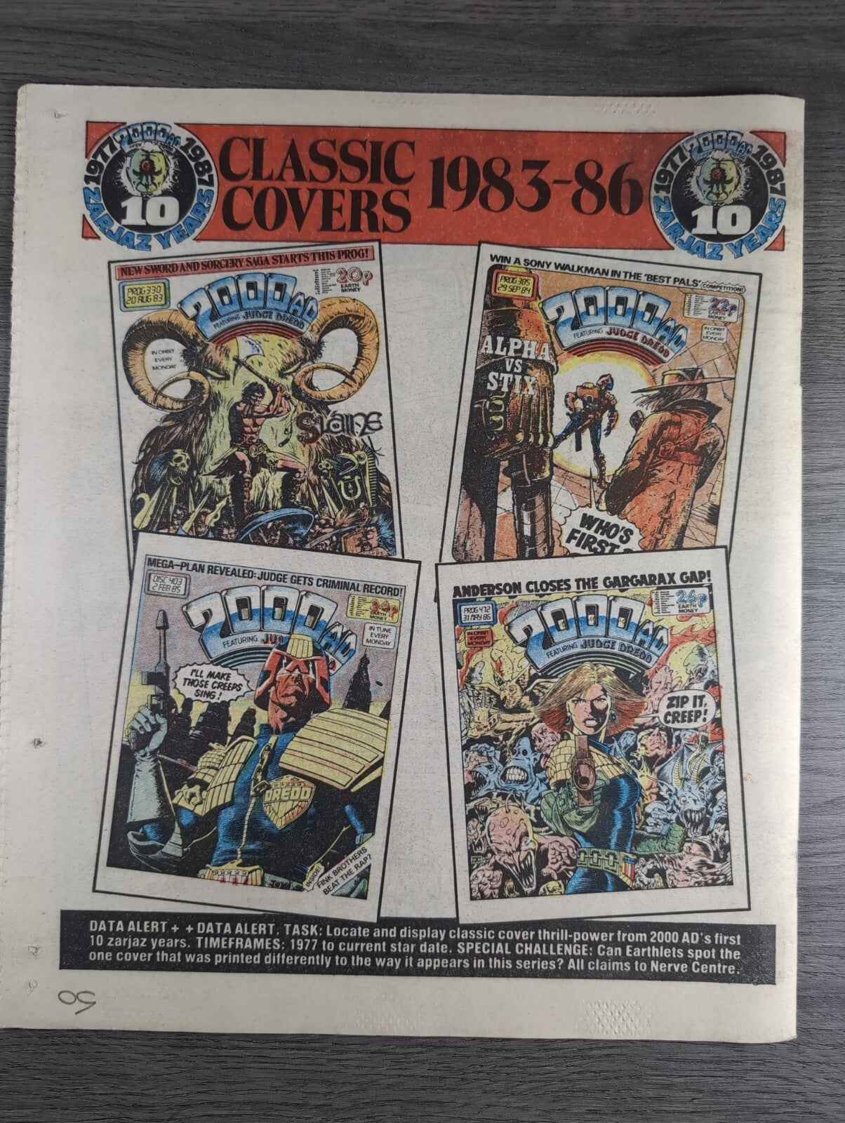 2000AD Prog 519 Featuring Judge Dread Comic 25th April 1987 Vintage Retro Comic