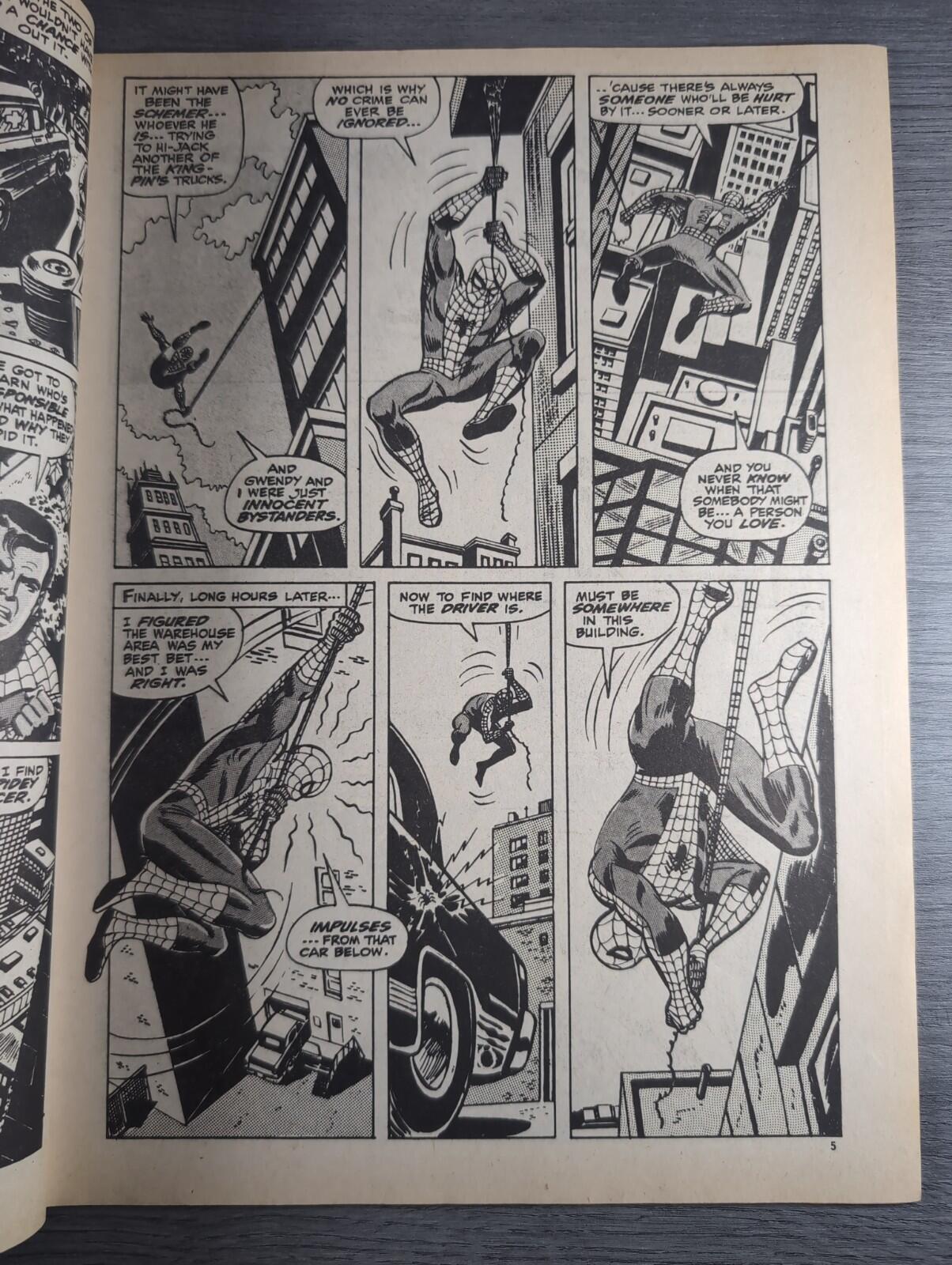 Spider-Man Comics Weekly No 104 Marvel Comics UK 8th February 1975 Vintage Comic