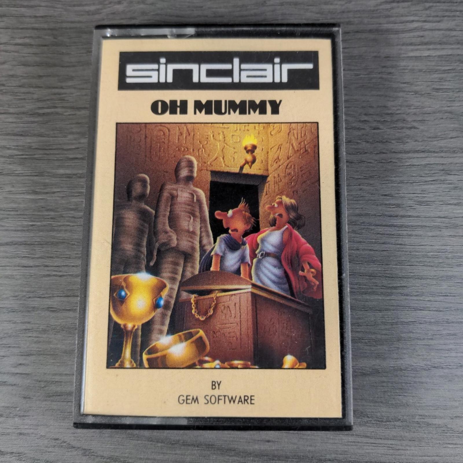 Oh Mummy ZX Spectrum 48K Game Cassette Gem Software Tested & Working