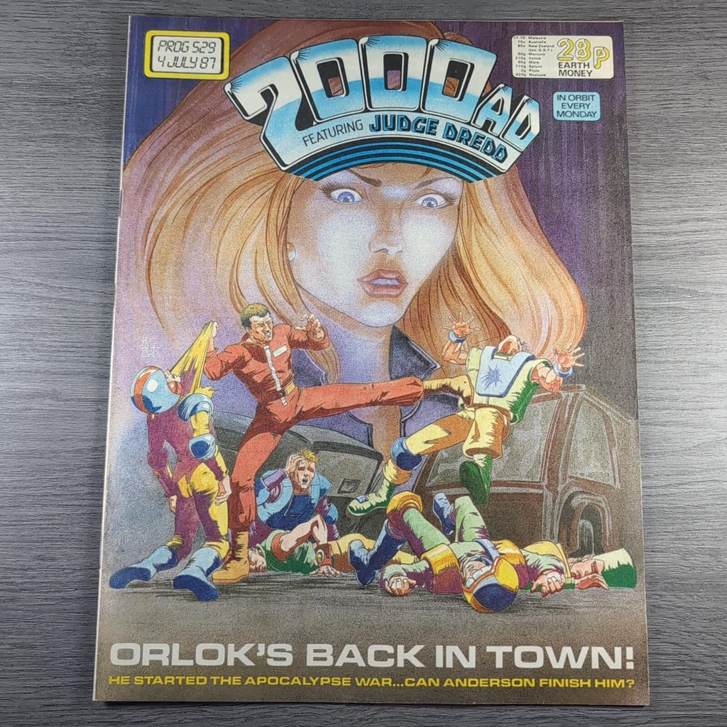 2000AD Prog 529 Featuring Judge Dredd 4th July 1987 Vintage Comic