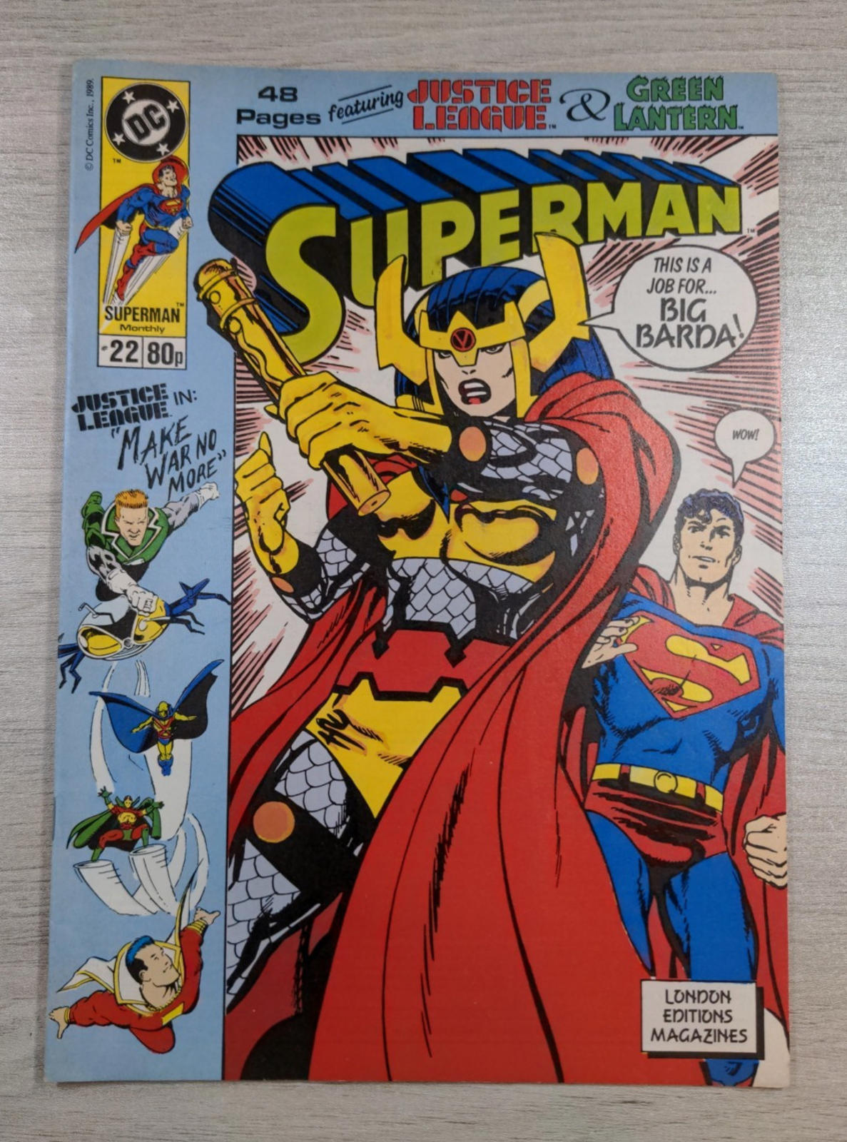 DC Comics Superman Issue No #22 1989 Vintage Comic