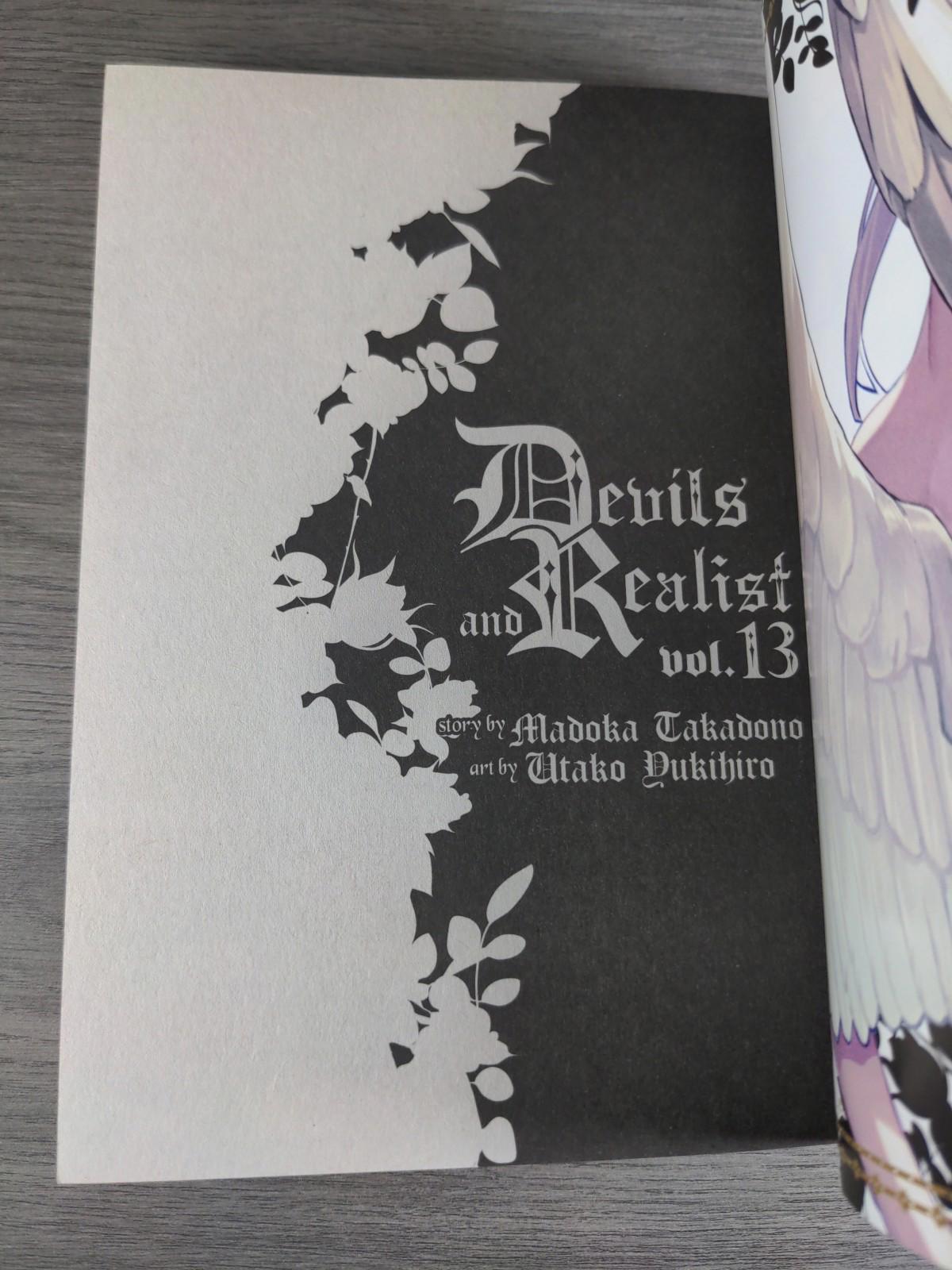 Devils and Realist Vol 13 Madoka Takadono Paperback Manga Book 2017