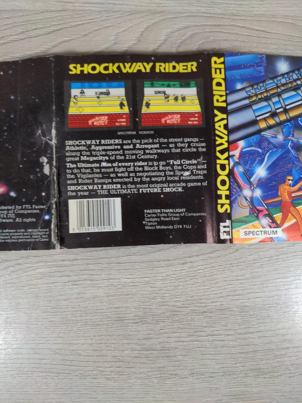 Shockway Rider FTL ZX Spectrum Game Cassette Tested & Working