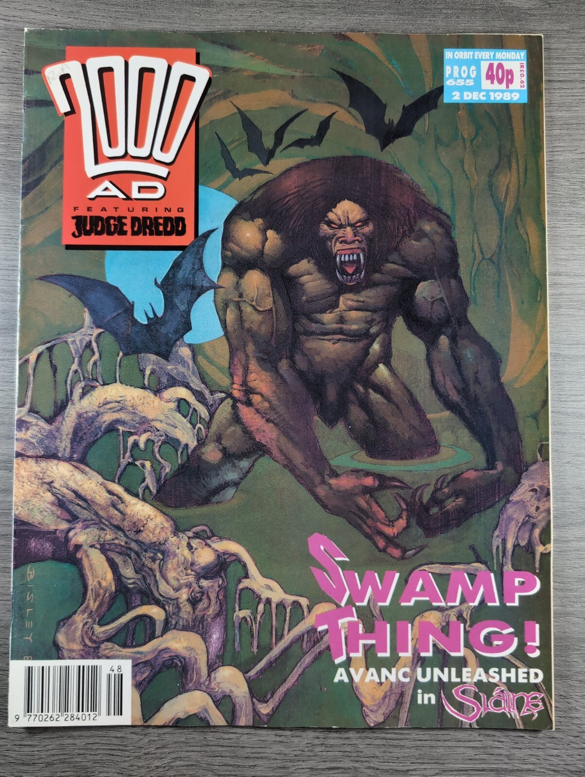 2000AD Prog 655 Featuring Judge Dread Comic 2nd Dec 1989 Vintage Retro Comic - Retrorama UK