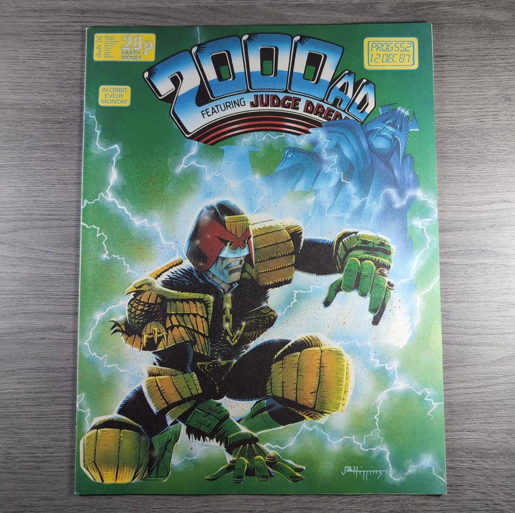 2000AD Prog 552 Featuring Judge Dredd 12th December 1987 Vintage Comic