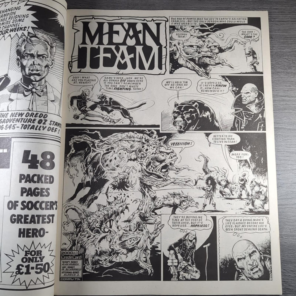 2000AD Prog 541 Featuring Judge Dredd 26th September 1987 Vintage Comic