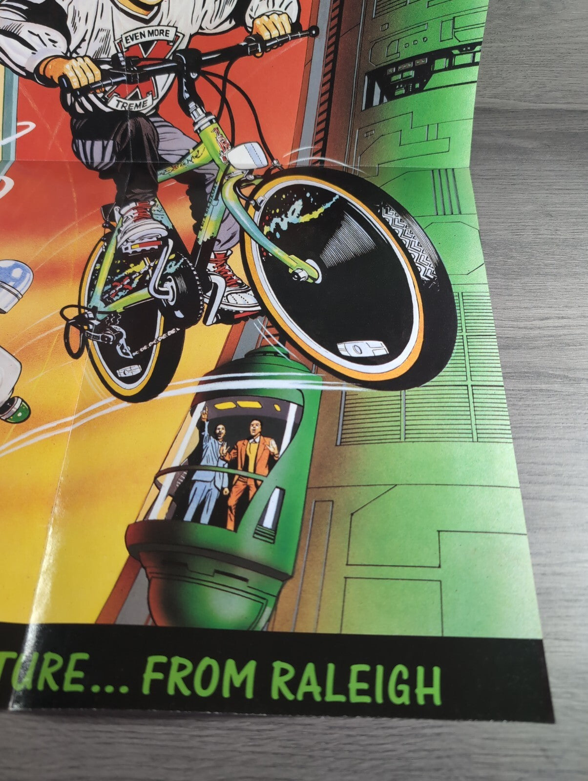 Raleigh Extreme Second Edition Bicycle Promotional Poster Vintage 1980s Genuine