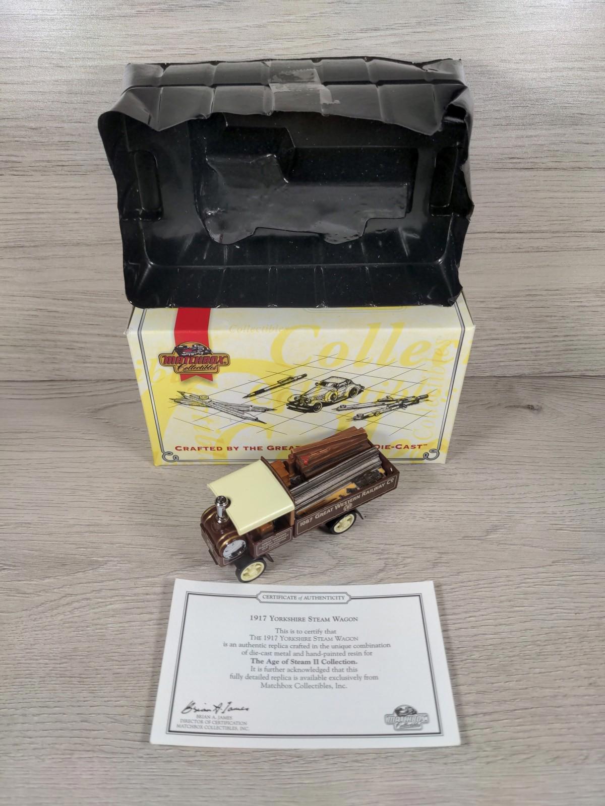 Matchbox Collectables 1917 Yorkshire Steam Wagon Diecast Model YAS11-M Vintage - Retrorama UK