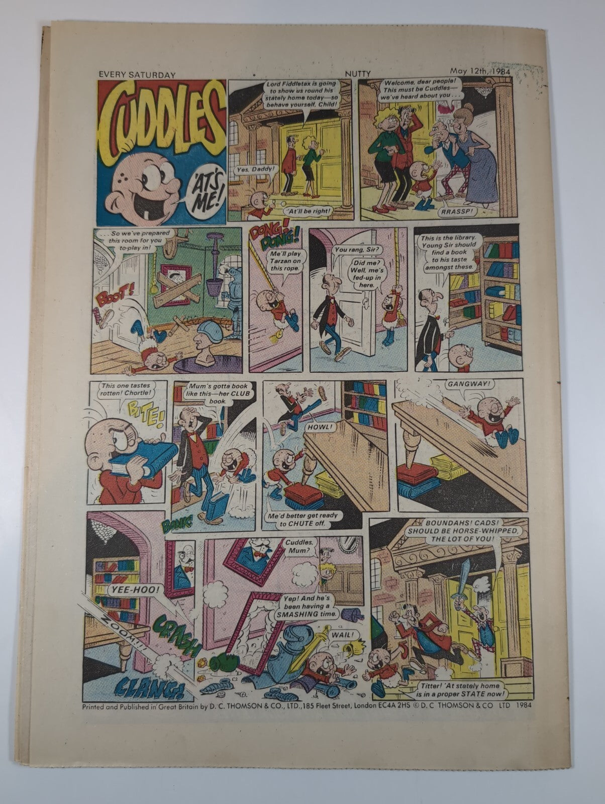 Nutty Comic Featuring Bananaman Issue No. 222 12th May 1984 Vintage Retro Comic