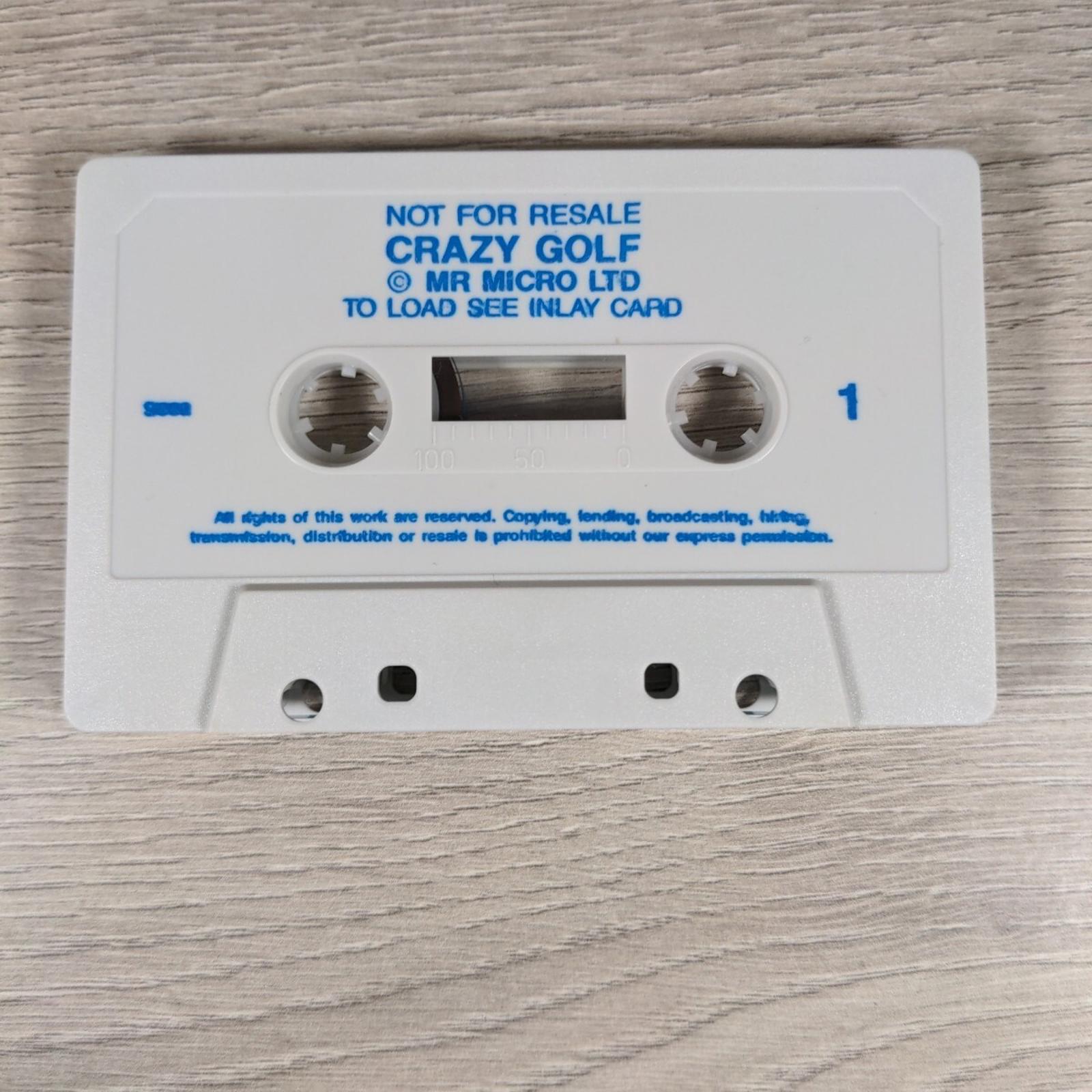 Crazy Golf Sinclair ZX Spectrum 48K Video Game Cassette Tested & Working