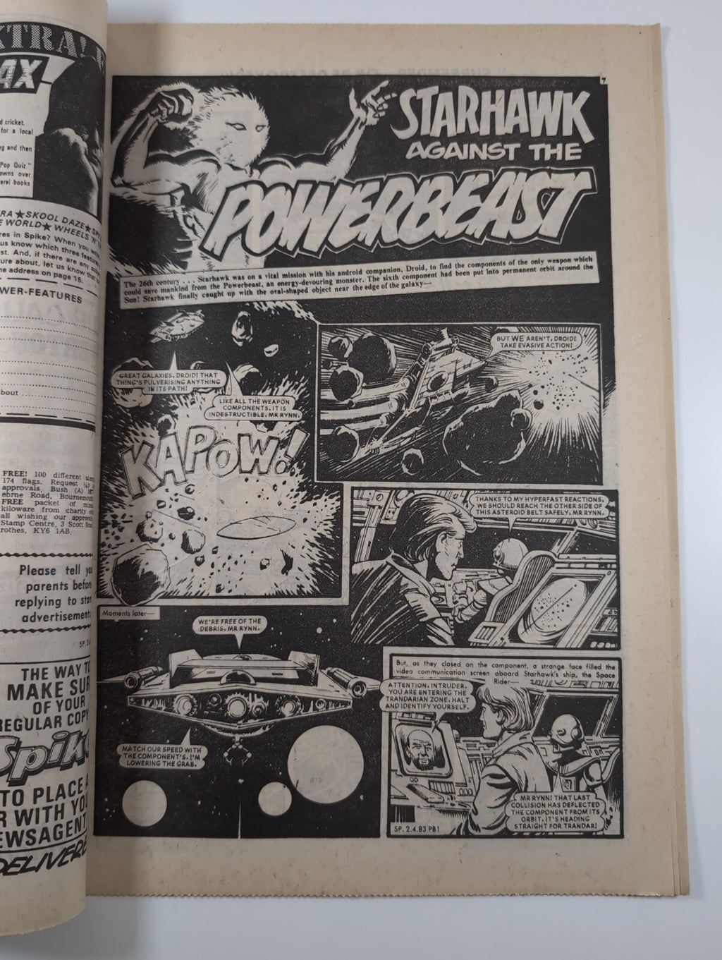 Spike Comic Issue No.11 April 2nd 1983 D.C Thomson Vintage Retro Comic
