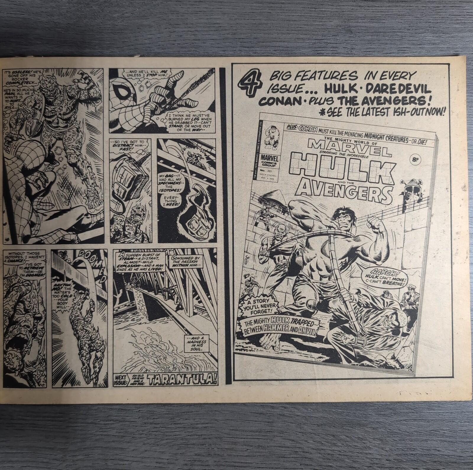 Super Spider-Man With The Super Heroes No. 182 Marvel Comics 4th August 1976