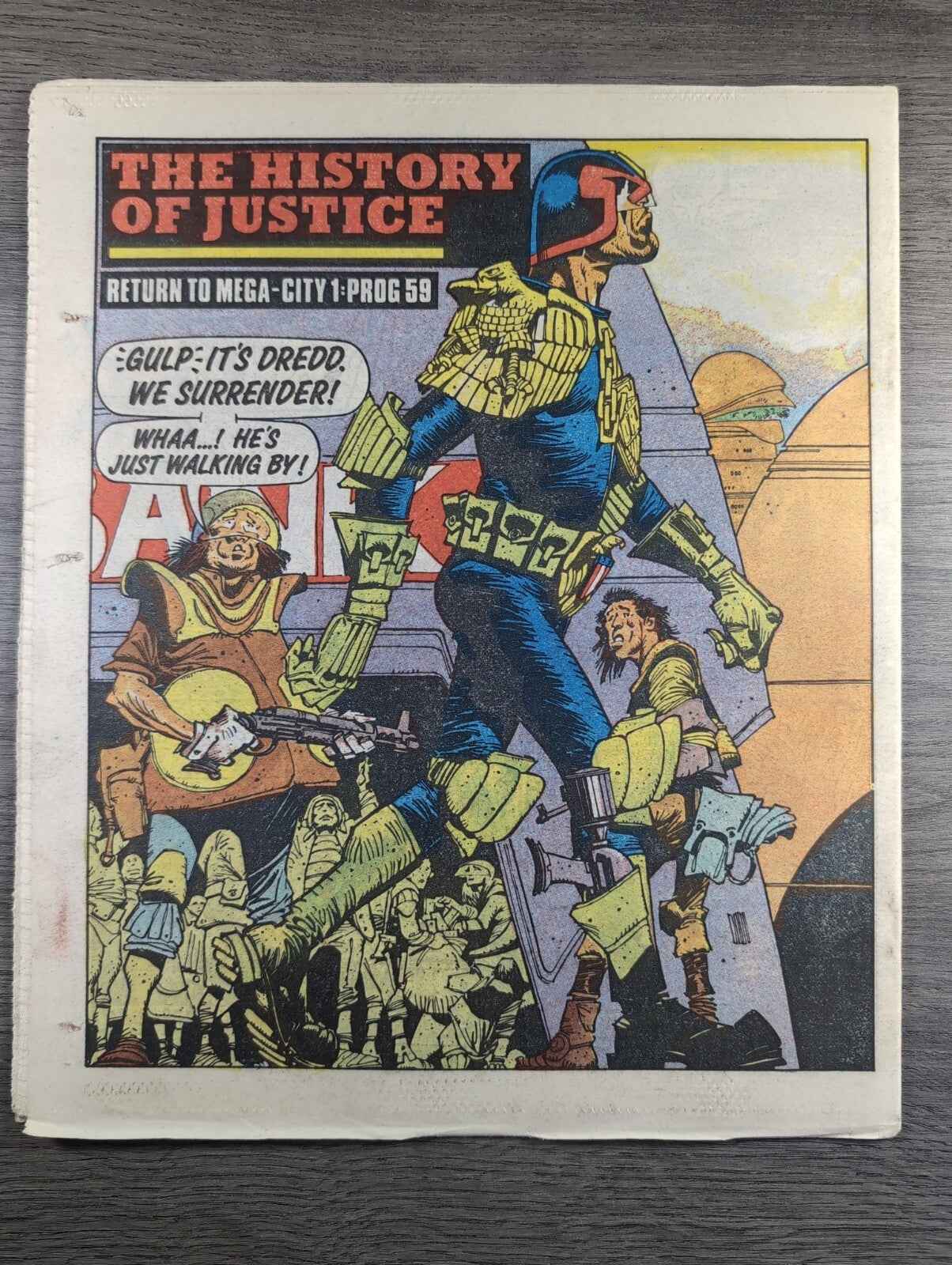 2000AD Prog 452 Featuring Judge Dread Comic 11th Jan 1986 Vintage Retro Comic