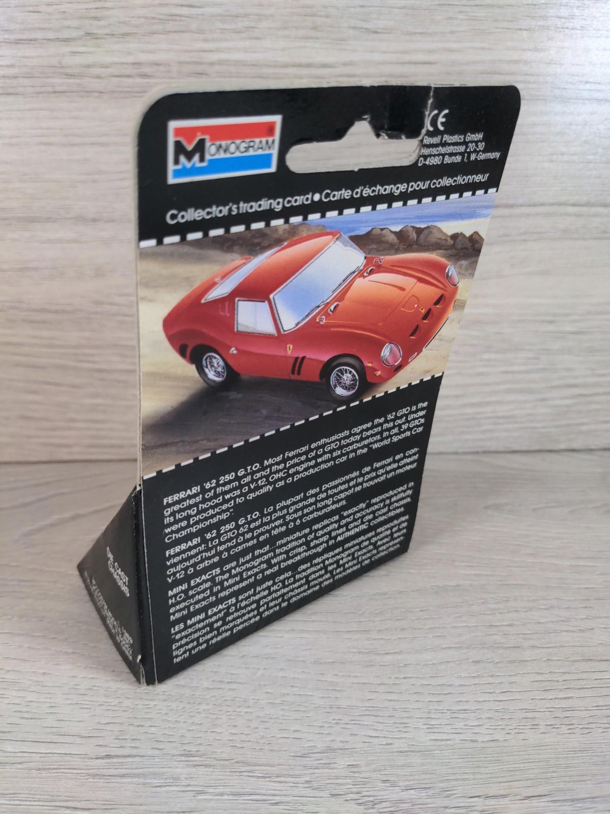 Monogram Mini Exacts 62 Ferrari 250 GTO No 2030 Diecast Model Car 1:87 H.O Scale