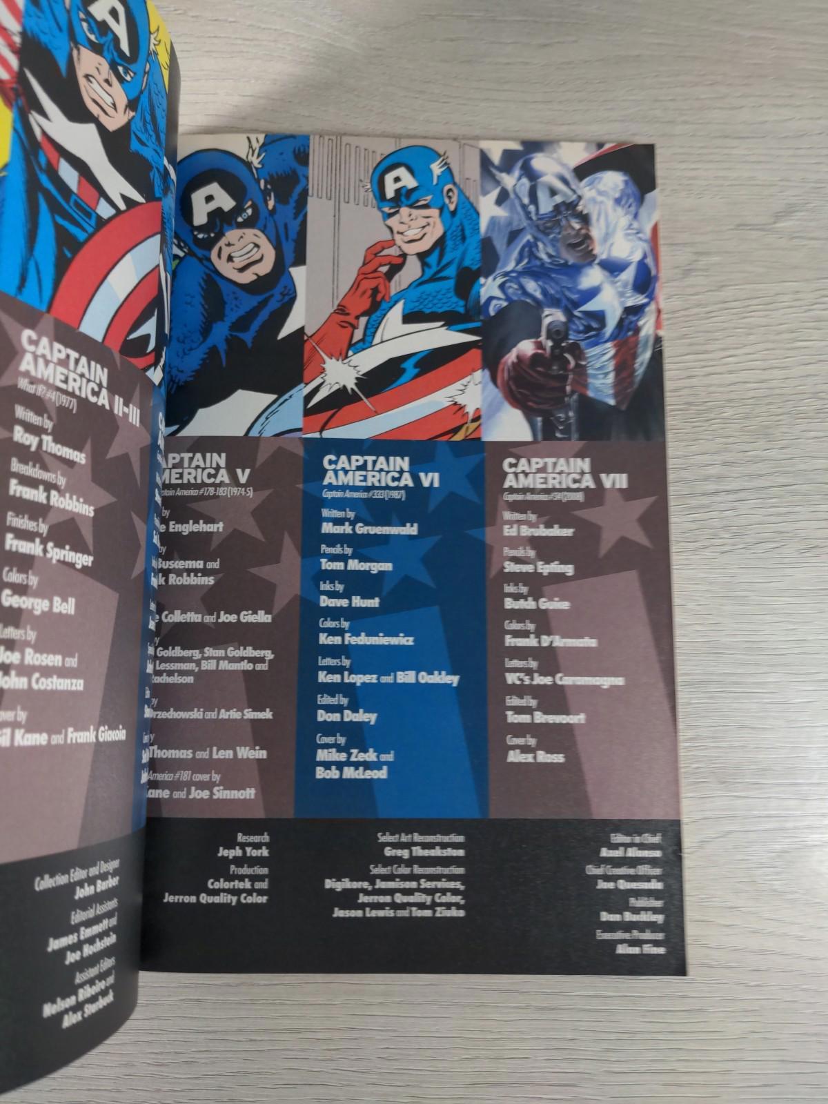 Marvel The Legacy Of Captain America by Joe Simon Marvel Comic Book