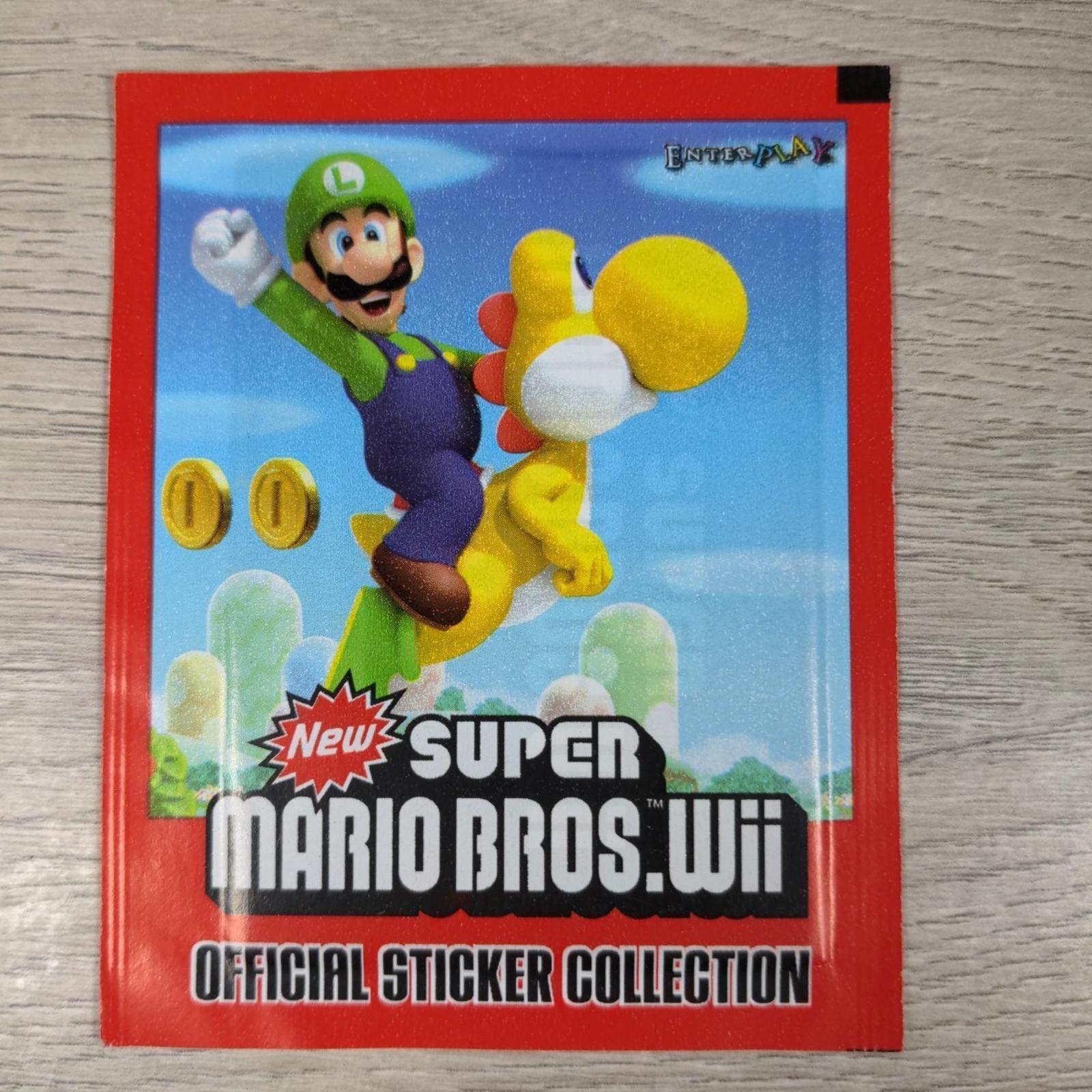 Super Mario Bros Wii Sticker Official Collection 2011 Factory Sealed Packs x 3