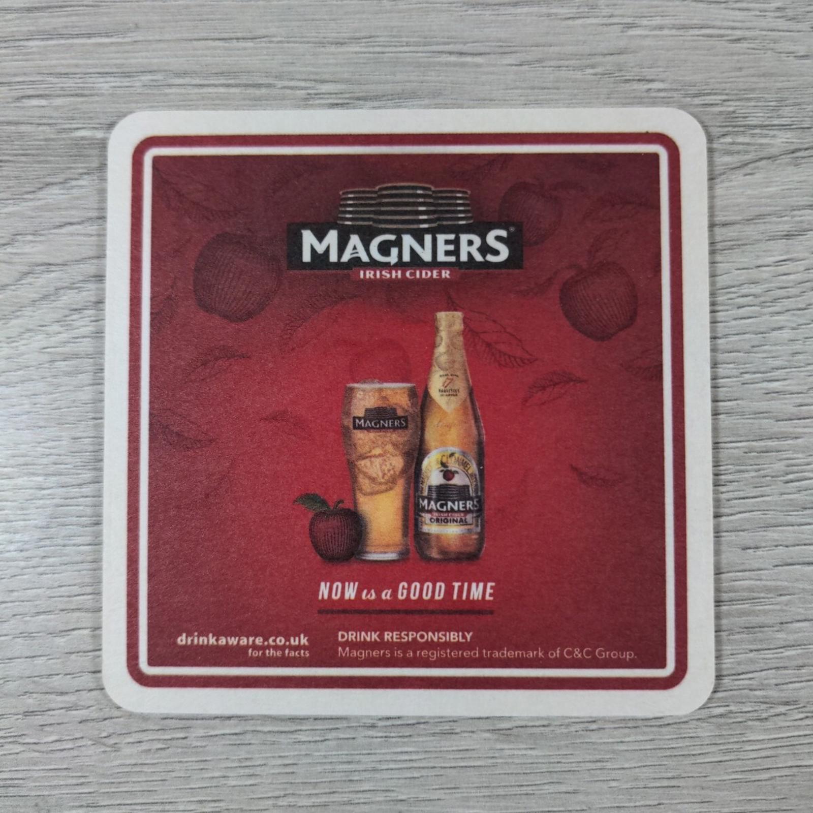 Magners 4 x Beer Mats Pub Bar Coaster Breweriana - Retrorama UK