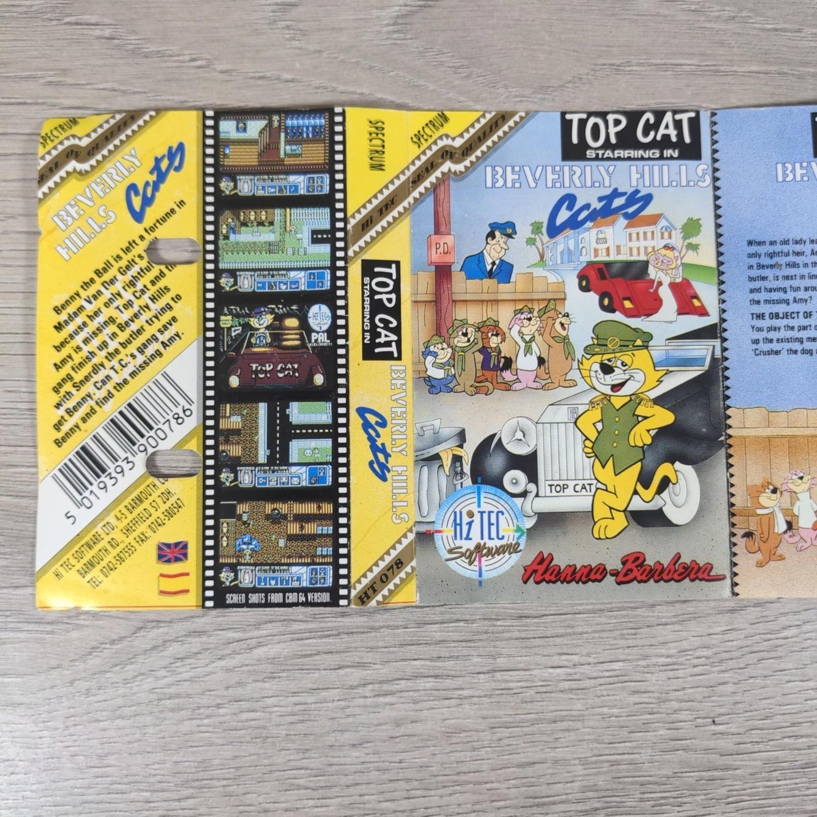 Top Cat In Beverly Hills  ZX Spectrum 48/128K Game Cassette Tested & Working