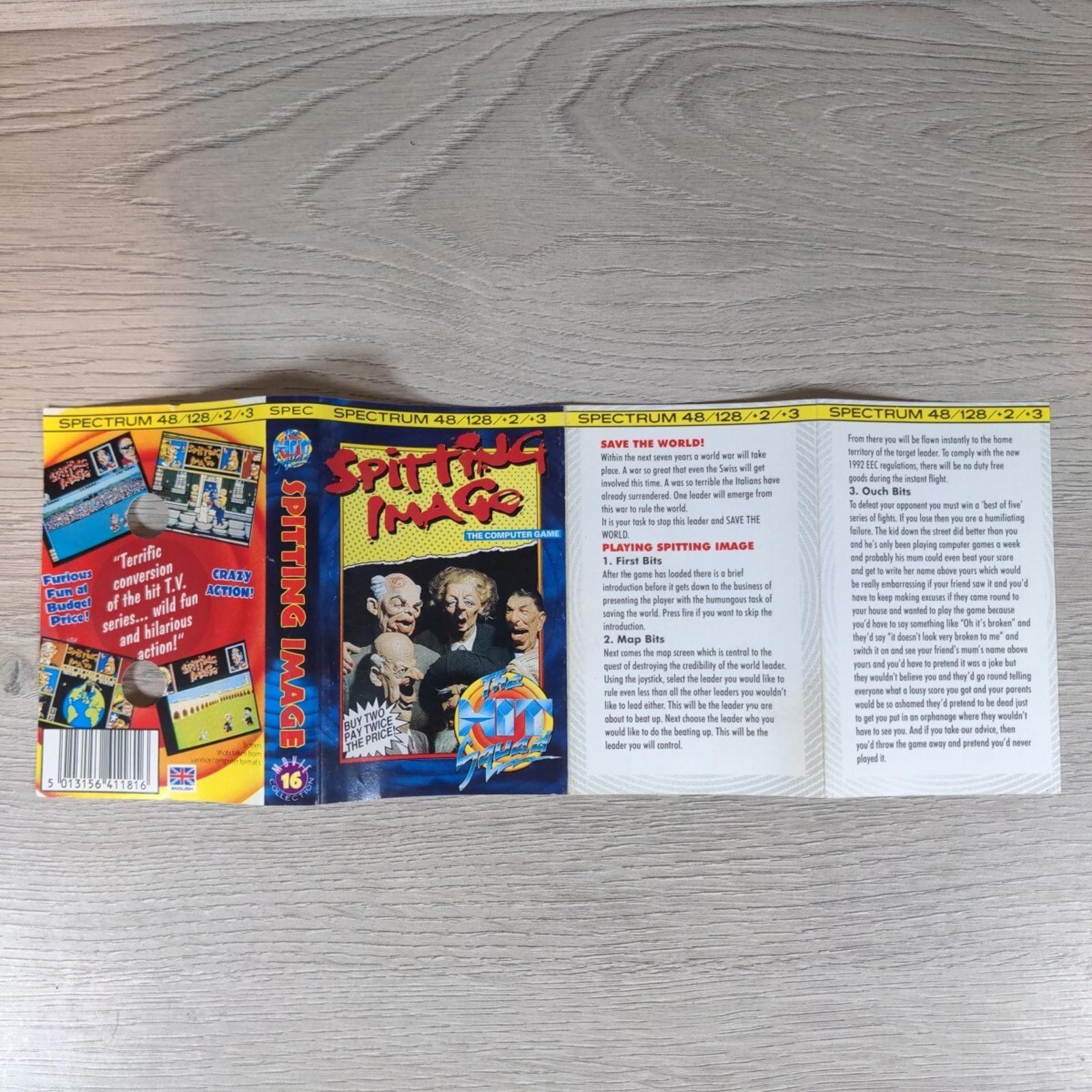 Spitting Image The Computer Game ZX Spectrum 48K  128K Cassette Tested & Working