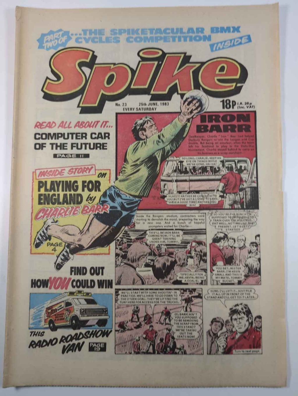 Spike Comic Issue No. 23 June 25th 1983 D.C Thomson Vintage Retro Comic