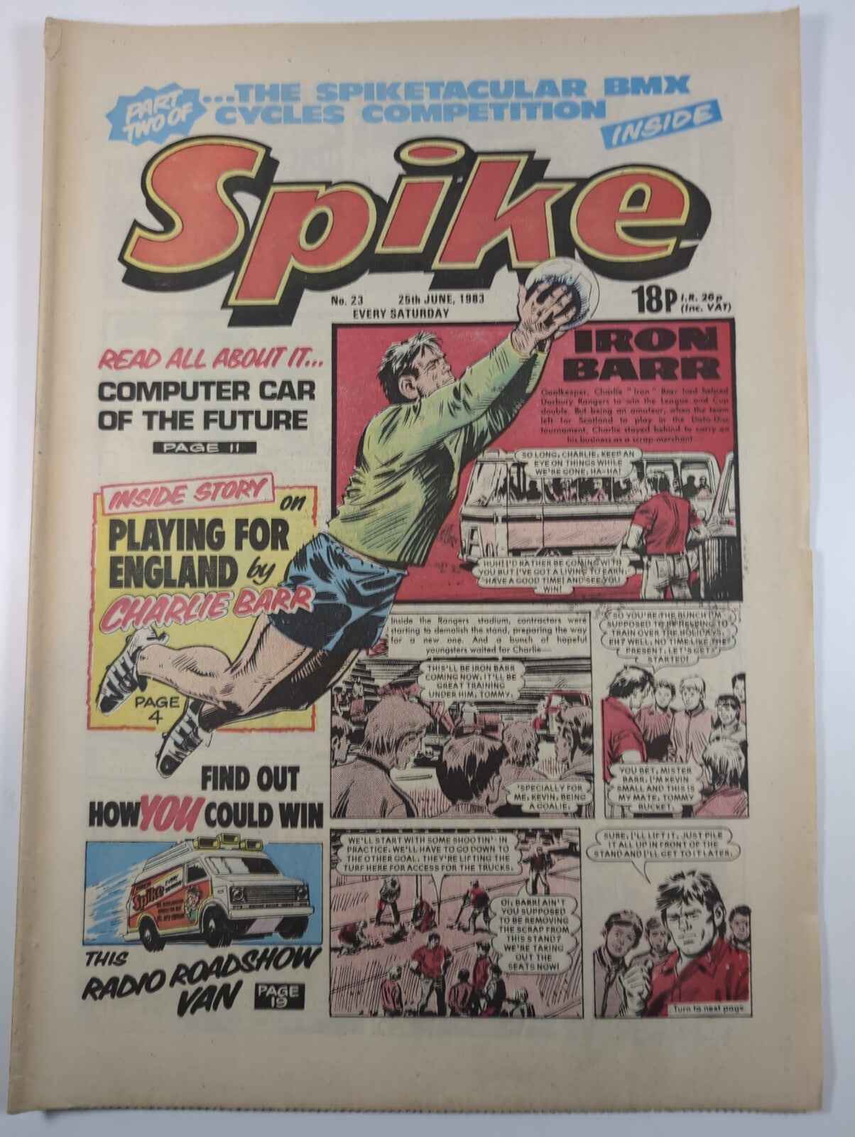 Spike Comic Issue No. 23 June 25th 1983 D.C Thomson Vintage Retro Comic
